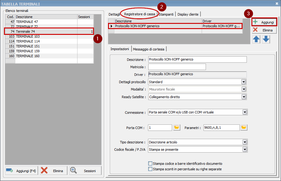 Protocollo XONXOFF Ready Pro Manuale utente
