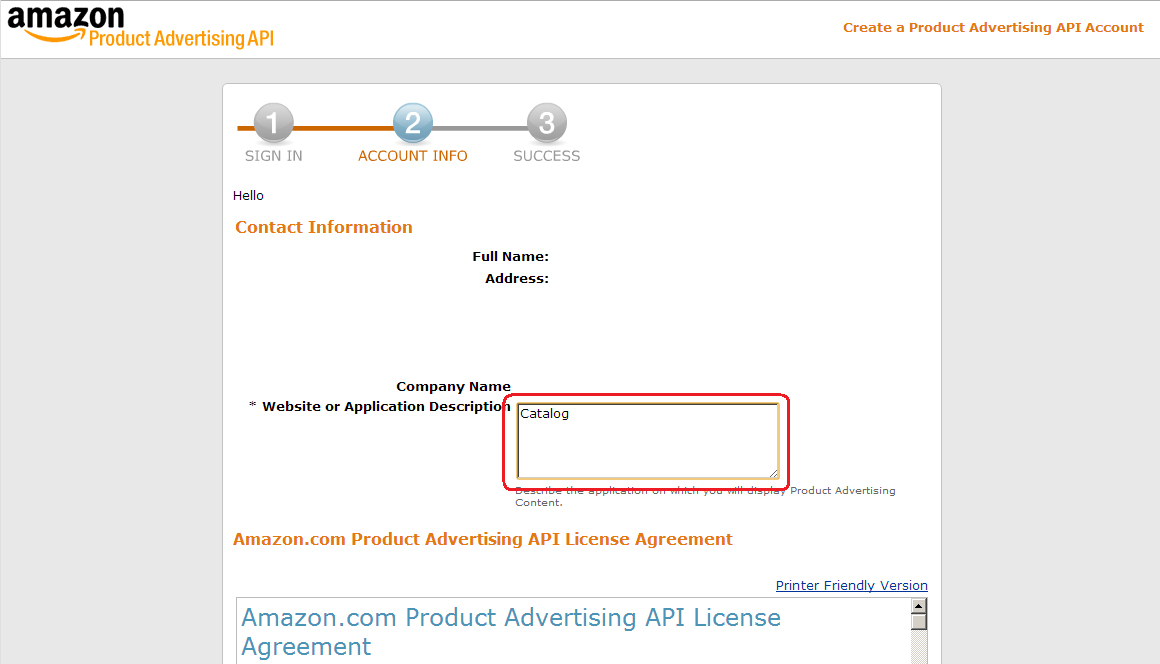 Registrazione Amazon product advertising API - Ready Pro ...