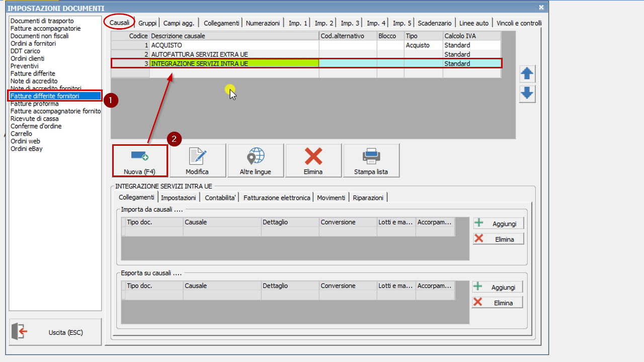 Esempio di creazione integrazione reverse charge elettronica Ready