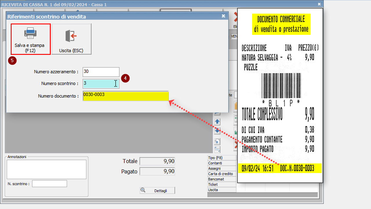 Cartellina Per Azzeramenti Giornalieri - 29,7 X 21 Cm | Modulistica - Foto 2